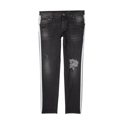 Dolce & Gabbana Skinny Denim Jeans In Black