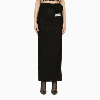 Dolce & Gabbana X Kim Kardashian Lace Midi Skirt In Black