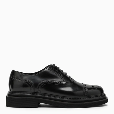 Dolce & Gabbana Brushed Leather Oxford Lace-ups In Multicolor
