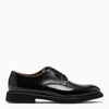 Doucal's Black Classic Oxford Shoes In Calf Leather Man In Brown