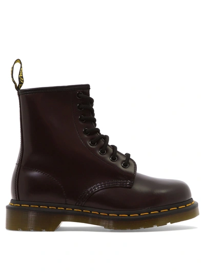 Dr. Martens 1460 Leather Combat Boots In Bordeaux