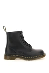 DR. MARTENS' DR.MARTENS 1460 SMOOTH LACE-UP COMBAT BOOTS  BLACK LEATHER