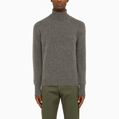 Drumohr Grey Wool Turtleneck