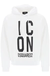 DSQUARED2 DSQUARED2 'ICON SQUARED' COOL FIT HOODIE WITH LOGO PRINT
