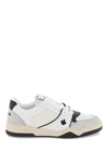 Dsquared2 Spiker Leaf-embroidered Leather Sneakers In White