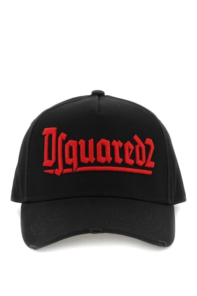 DSQUARED2 DSQUARED2 BASEBALL CAP WITH EMBORIDERED LOGO