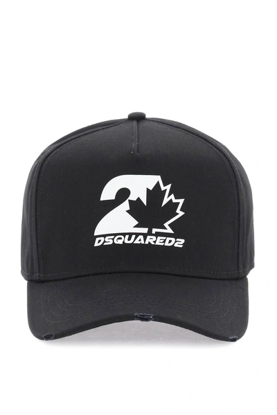 DSQUARED2 DSQUARED2 BASEBALL CAP WITH LOGOED PATCH