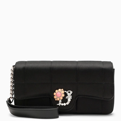 Dsquared2 D2 Statement Quilted Clutch Bag In Black