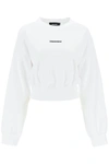 DSQUARED2 DSQUARED2 CROPPED SWEATSHIRT WITH LOGO