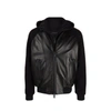 DSQUARED2 DSQUARED2 HOODED LEATHER JACKET