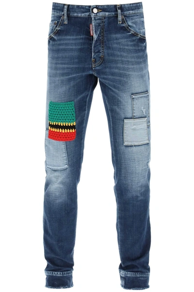 Dsquared2 Jeans With Patch In Blue