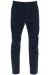 Dsquared2 Sexy Stretch Cotton Chino Pants In Navy