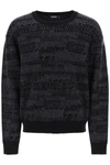 DSQUARED2 DSQUARED2 WOOL SWEATER WITH LOGO LETTERING MOTIF