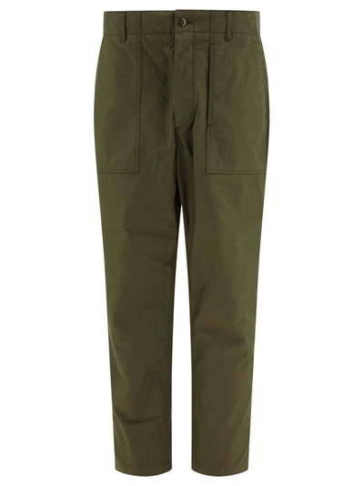 Engineered Garments "fatigue" Trousers In Green