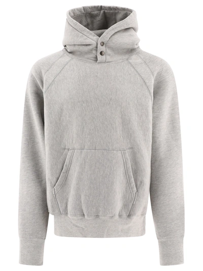 Engineered Garments Grey Raglan Hoodie In Grey