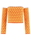Erl Off-shoulder Knitted Top