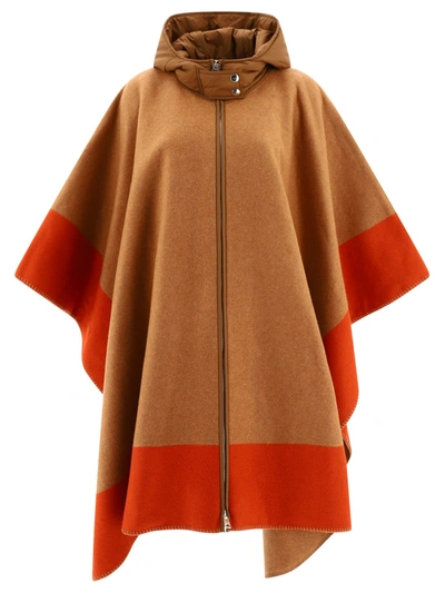 ETRO ETRO HOODED CAPE WITH LOGO