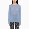 Etro Cashmere Sweater With Pegasus Embroidery In Multicolor