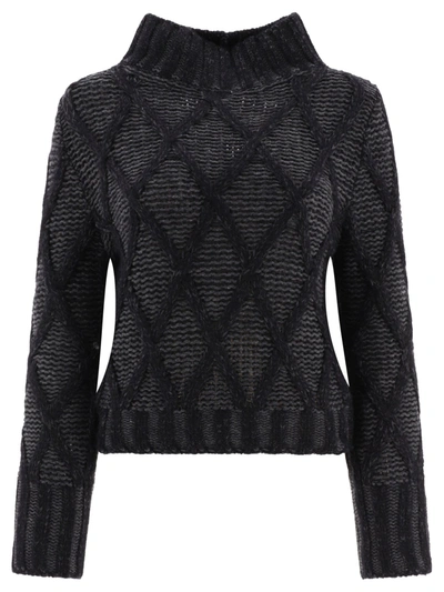 Fabiana Filippi Diamond Sweater In Grey