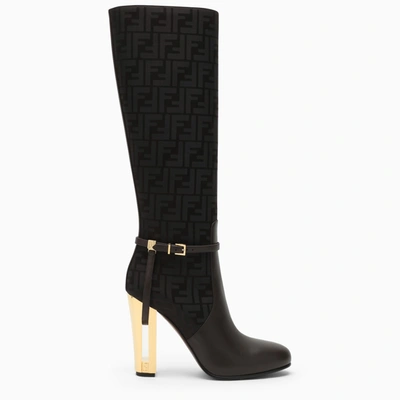 FENDI FENDI DELFINA BROWN BOOT