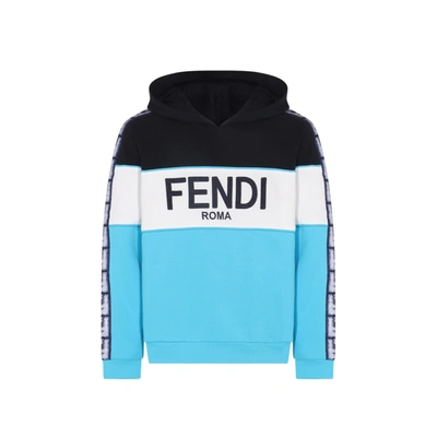 FENDI FENDI LOGO HOODED SWEATSHIRT