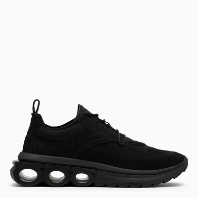 Ferragamo Man Running Sneaker In Black