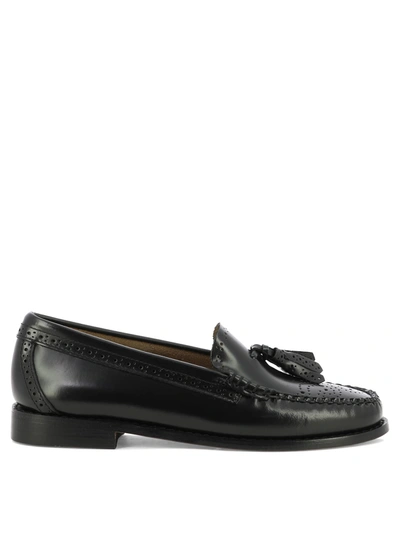 G.h. Bass & Co. Estelle Tassel Leather Loafers In Black