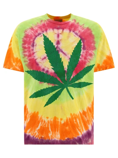 Gallery Dept. Distressed Tie-dyed Printed Cotton-jersey T-shirt In Multi