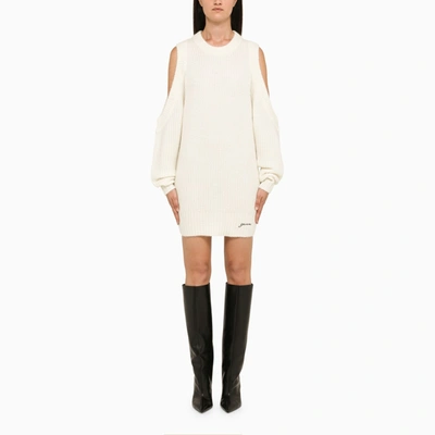 Ganni Chunky Knit Jumper In White