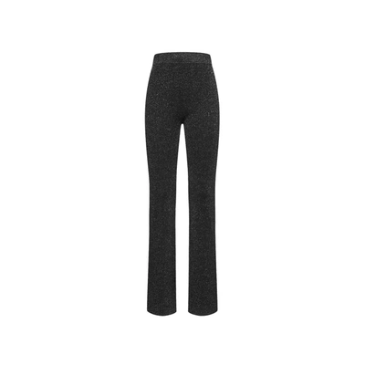 Gcds Viscose And Lurex Pants In Black