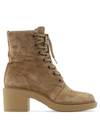 Gianvito Rossi Foster 45 Suede Boot In Brown