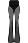 Giuseppe Di Morabito Mesh Flare Pants In Black