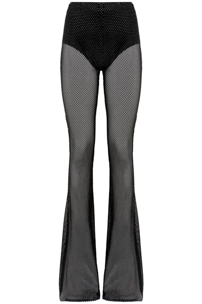 Giuseppe Di Morabito Mesh Flare Pants In Black