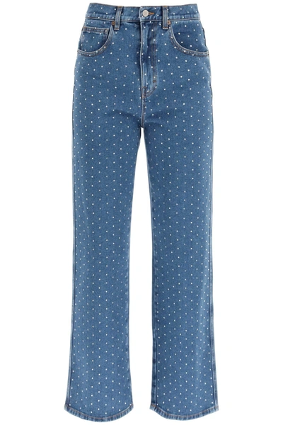 Giuseppe Di Morabito Crystal Embellished Jeans In Blu