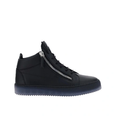 Giuseppe Zanotti Leather Trainers In Black