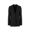 Givenchy Collarless Single-breasted Jacket In Black