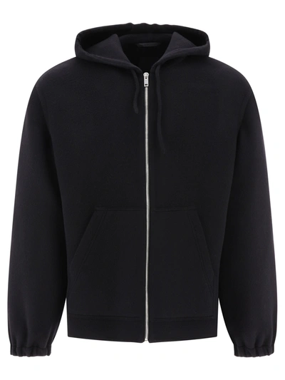 Givenchy Zip-up Hooded Jacket In Black