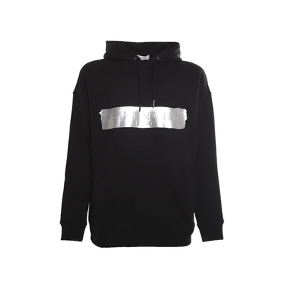 Givenchy Logo Hooded Sweatshirt In Black