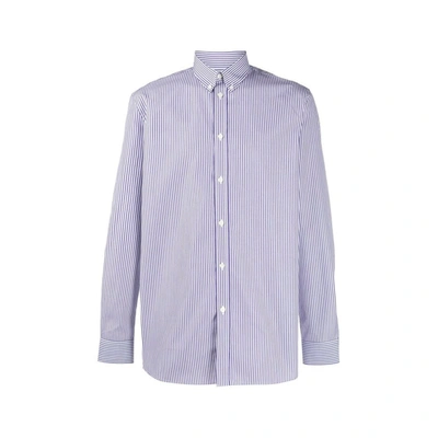 Givenchy Striped Shirt In Blue