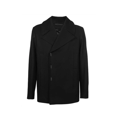 Givenchy Men's Long Coat In Wool In Grey Mix
