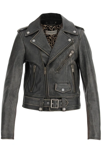 Khaite Black Leather Jacket
