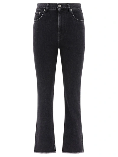 Golden Goose Cropped Straight-leg Jeans In Black