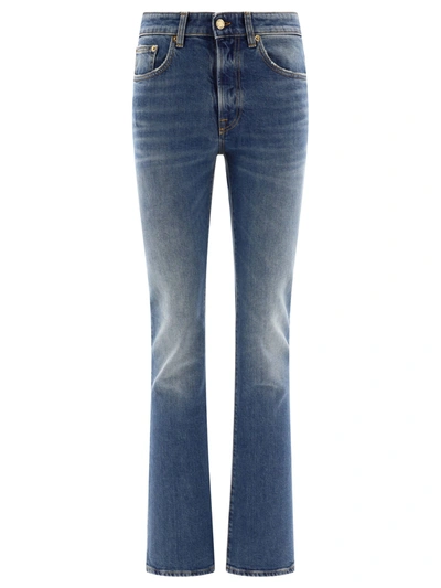Golden Goose Distressed-effect Denim Jeans In Blue