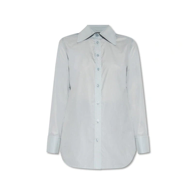 Gucci Cotton Shirt In Gray