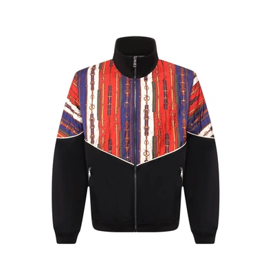 GUCCI GUCCI FLOWER PRINT SILK BOMBER JACKET