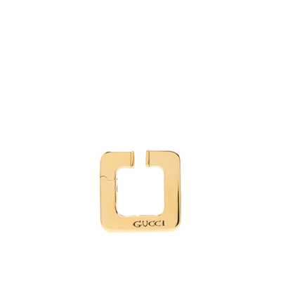 Gucci Logo Engraved Ear Cuff Female Gold