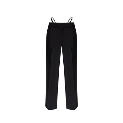 Gucci Wool Pleated Pants In Black