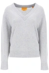Guest In Residence The V Cashmere Sweater In Grey