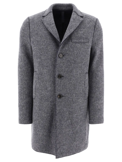 Harris Wharf London Mens Grey Coat