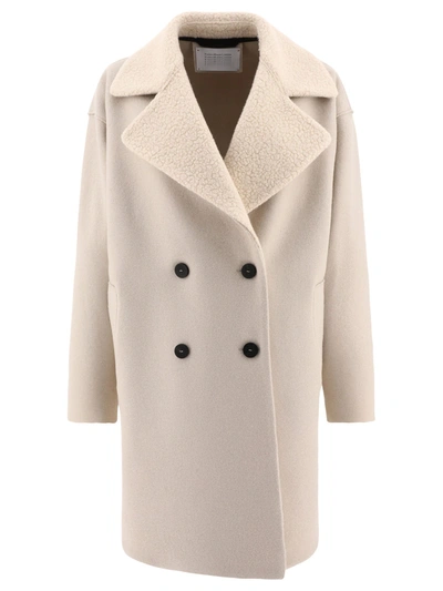 Harris Wharf London Oversized Coats In Beige